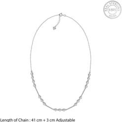 Silver Lovely You Necklace