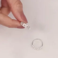 Silver Love's Embrace Toe Rings