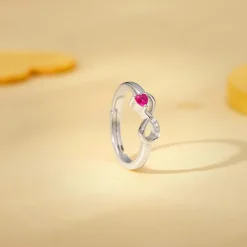 Silver Loving Eternity Ring