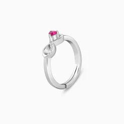 Silver Loving Eternity Ring