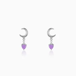Silver Lunar Promise Earrings