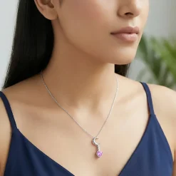 Silver Lunar Promise Necklace