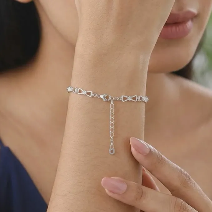 Silver Lunara Knot Bracelet