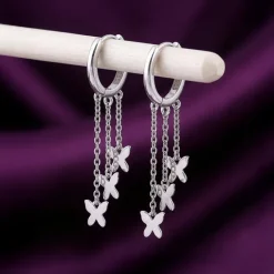 Silver Lunexa Wing Dangler Earrings