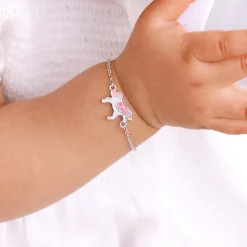 Silver Magical Unicorn Kids Bracelet (0 - 2 Years)