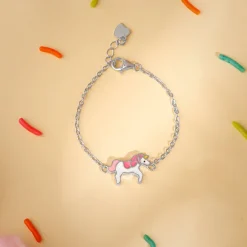 Silver Magical Unicorn Kids Bracelet (0 - 2 Years)