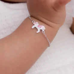 Silver Magical Unicorn Kids Bracelet (0 - 2 Years)