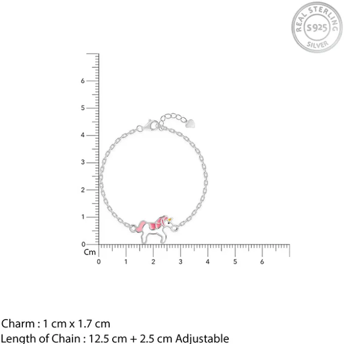 Silver Magical Unicorn Kids Bracelet (0 - 2 Years)
