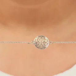 Silver Mandala Bracelet Rakhi