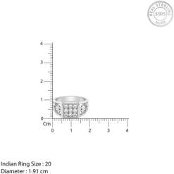 Silver Matrix Cross Ring For Him