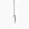 Silver Melia Pendant with Link Chain