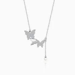 Silver Meryl Pearl Necklace