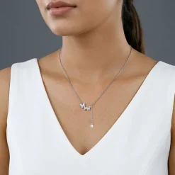 Silver Meryl Pearl Necklace