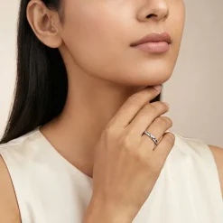 Silver Metric Ring (Size 12)