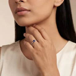 Silver Midnight Azure Ring (Size 12)