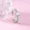 Silver Midnight Glitter Ring
