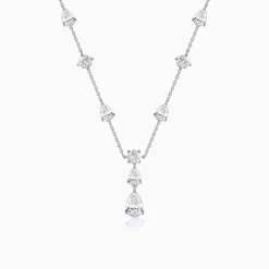 Silver Midnight Rain Necklace