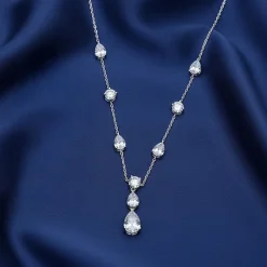 Silver Midnight Rain Necklace