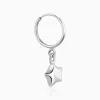 Silver Mini Star Hoop Earrings