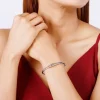 Silver Minimal Heart Bracelet