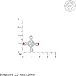 Silver Minimal Swastika Rakhi