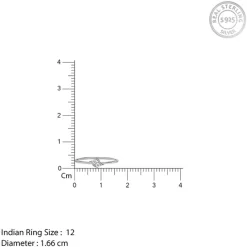 Silver Minimalist Ring (Size 12)