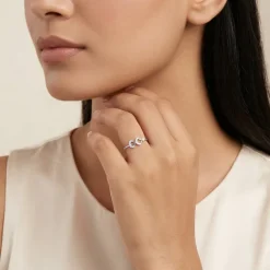 Silver Mist Edge Ring (Size 12)