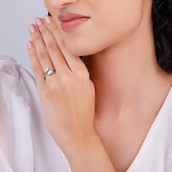 Silver Mists of Love Ring