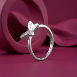 Silver Mod Flutter Ring (Size 12)