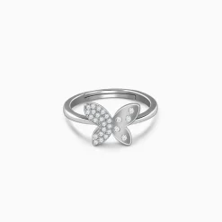 Silver Mod Flutter Ring (Size 12)