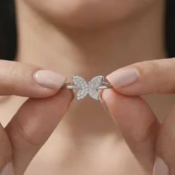 Silver Mod Flutter Ring (Size 12)