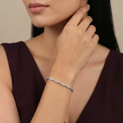 Silver Modern Nazar Bracelet