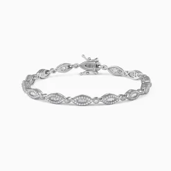 Silver Modern Nazar Bracelet