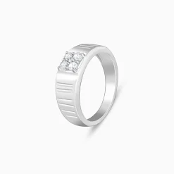 Silver Monolith Ring For Him
