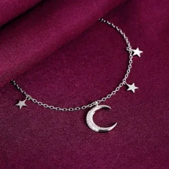 Silver Moon & Stars Bracelet