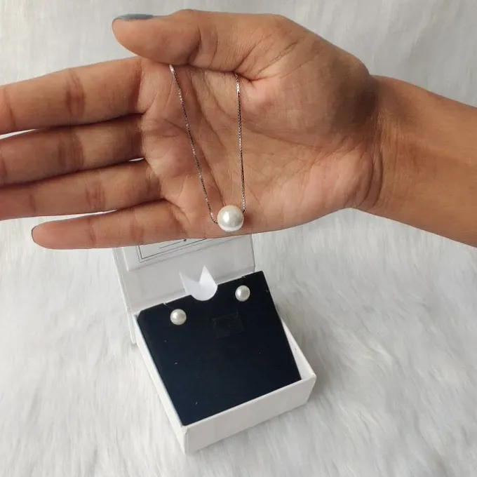 Silver Moonlight Pearl Set