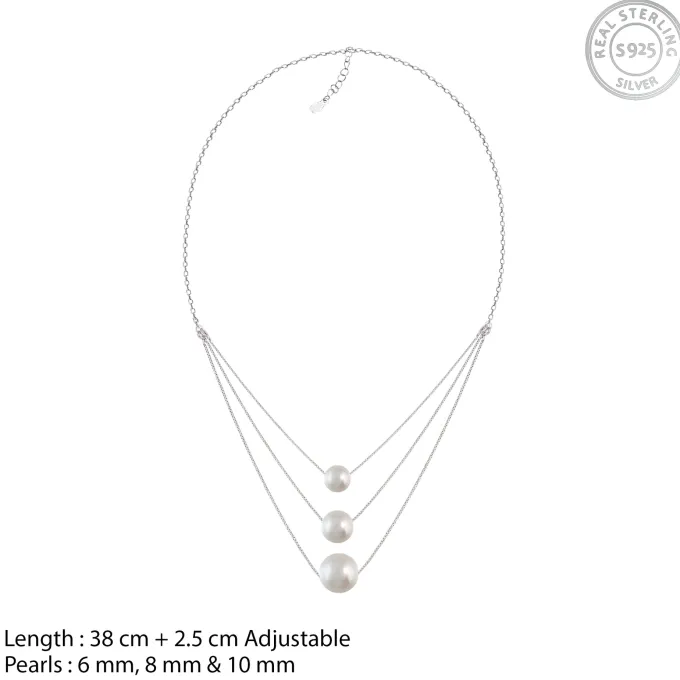 Silver Moontide Pearl Set