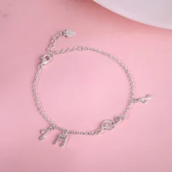 Silver Music Lover Bracelet