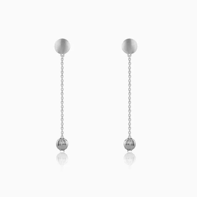 Silver My Universe Dangler Earrings
