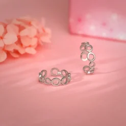 Silver Mystic Circles Toe Rings