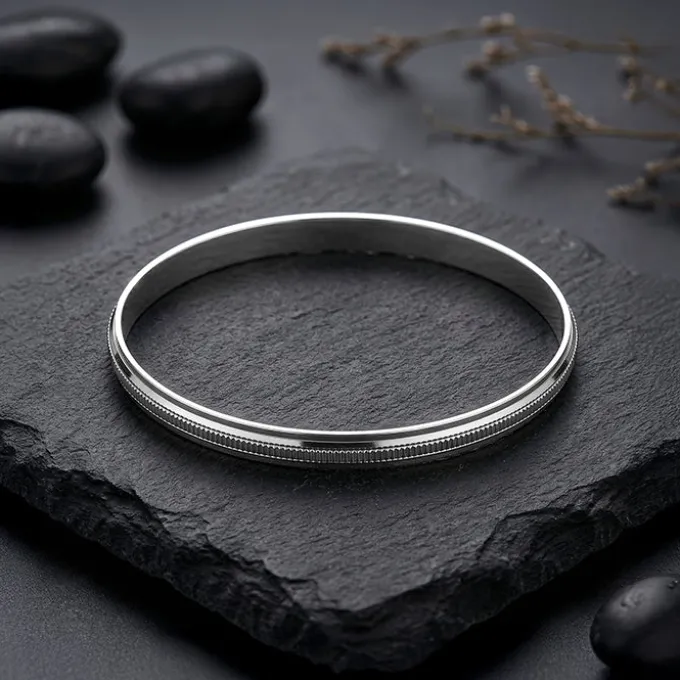 Silver Naresh Kada For Him (Size 7)