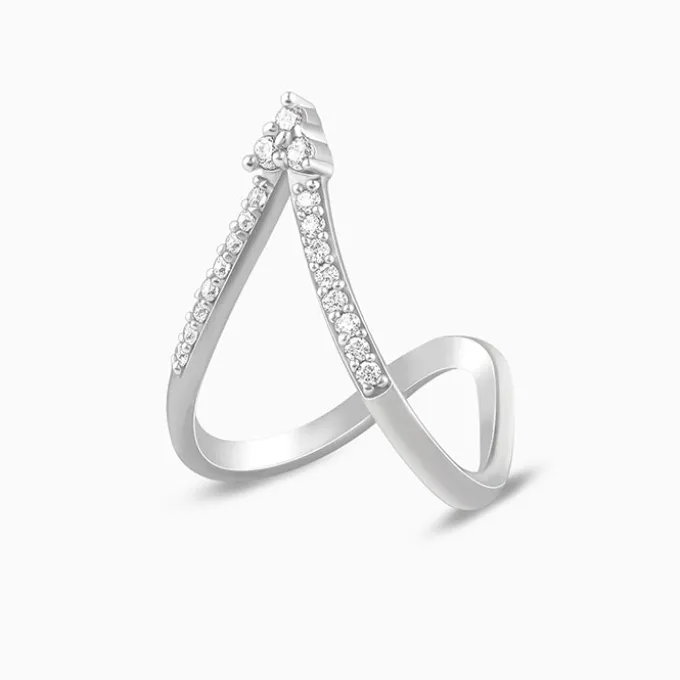 Silver Nargis Vanki Ring