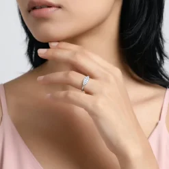 Silver Navette Ring (Size 12)