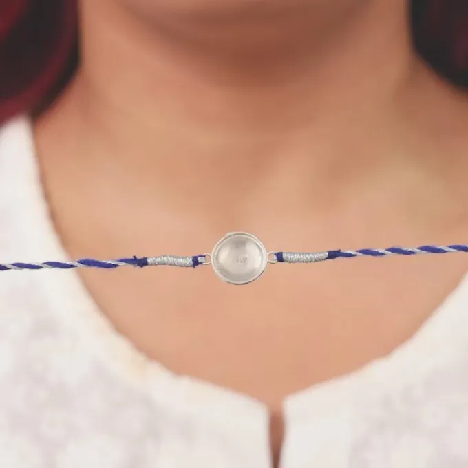 Silver Nazariya Rakhi