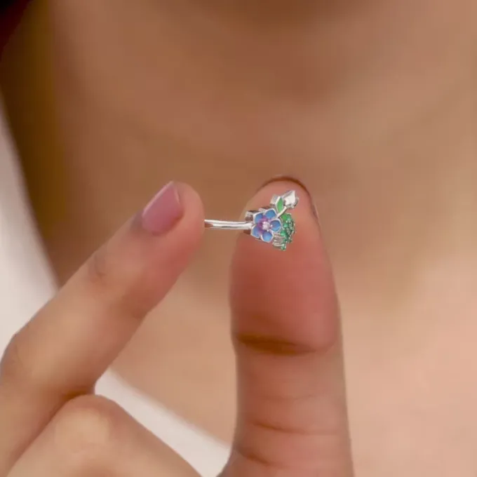Silver Nectar Love Ring