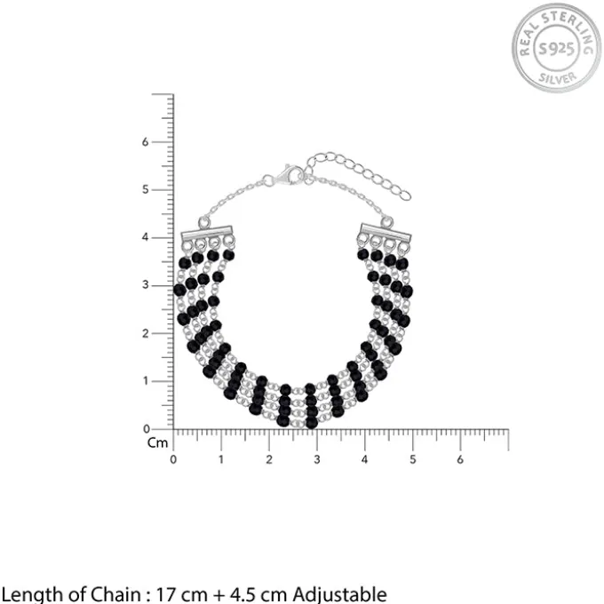 Silver Nocturnal Flow Layred Bracelet