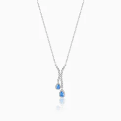 Silver Oceanic Sparkle Necklace
