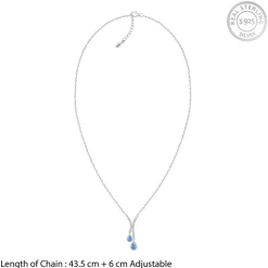 Silver Oceanic Sparkle Necklace