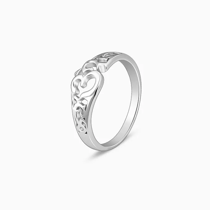 Silver Om Aura Ring For Him