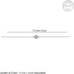 Silver Om Bracelet Rakhi